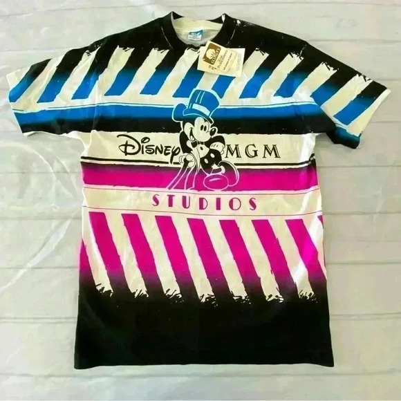 Vintage 80/90s Disney Mickey MGM with Original Tags One size fits all, T-Shirt - Picture 1 of 9
